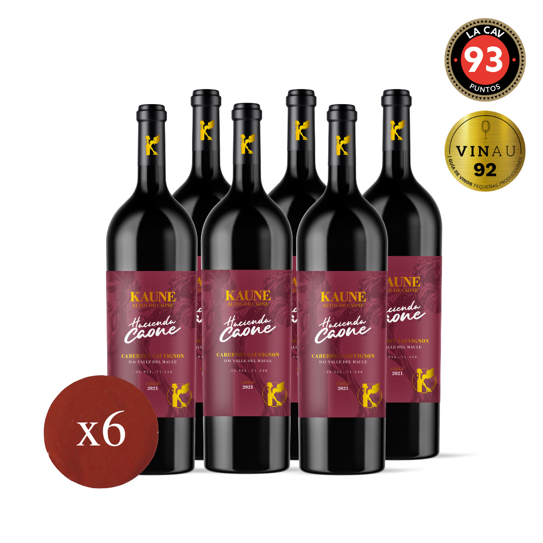 Pack 6 Unidades Cabernet Sauvignon Hacienda Caone 2021